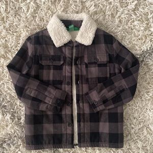 3T Boys Sherpa Lined Flannel Jacket